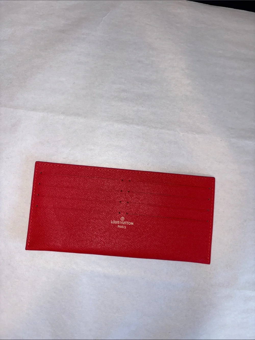 LV Louis Vuitton Paris Red Card Holder